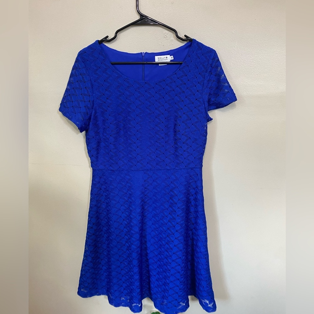 Molly Bracken Blue Short Sleeve Dress